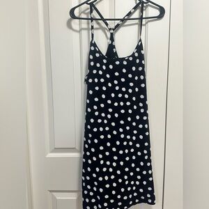 Outdoor Voices Navy Blue Polka Dot athletic dress